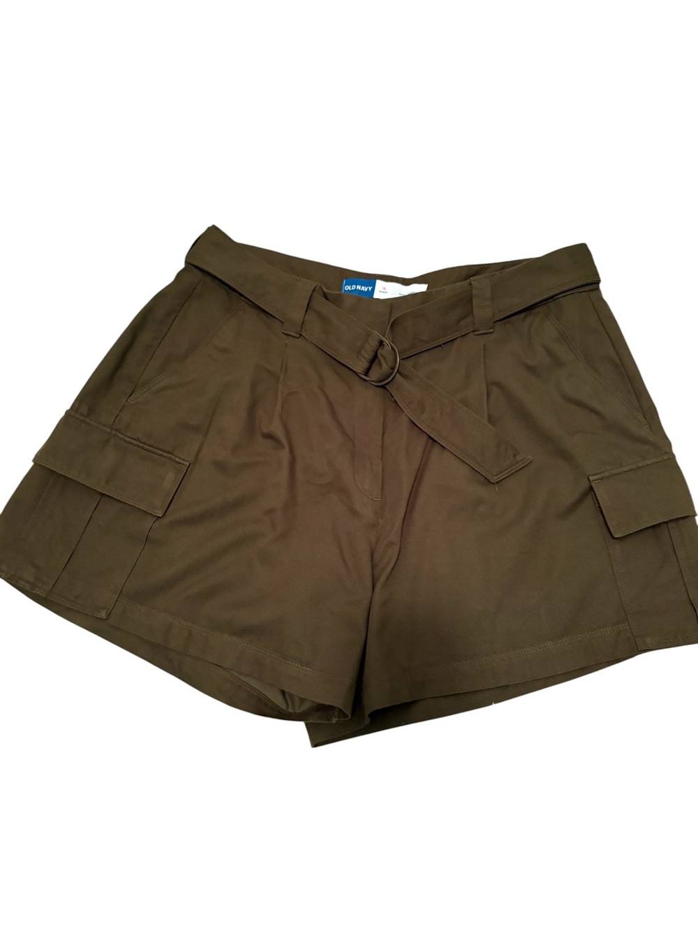 Old Navy Olive Green Cargo Belted Women's Shorts